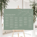 Grünes Olive Leaf Hochzeit Alphabetisches Sitzen Poster<br><div class="desc">Grüne Minimalistische Olive Leaf Zweigstelle Grüne Hochzeit Alphabetische Seating Charts Poster. Alle Texte sind so vorbereitet,  dass Sie sie einfach und schnell mit Ihren eigenen Details personalisieren können.</div>