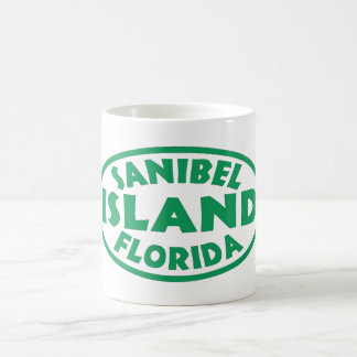 Grünes Oval Sanibel Insel-Floridas Kaffeetasse