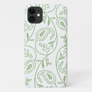 "Grünes Paisley" Ästhetisches Blumenmuster-Handy Case-Mate iPhone Hülle
