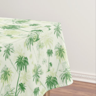 Grünes Palme-Muster Tischdecke