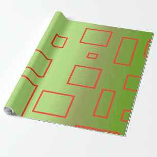 Grünes Papier für moderne Muster Geschenkpapier