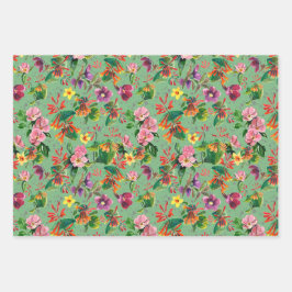 Grünes Papier für tropische Flora-Umhüllungen