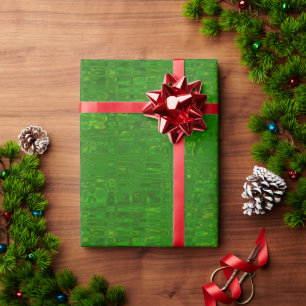 Grünes Papier zum Thema Holiday Satin Geschenkpapier