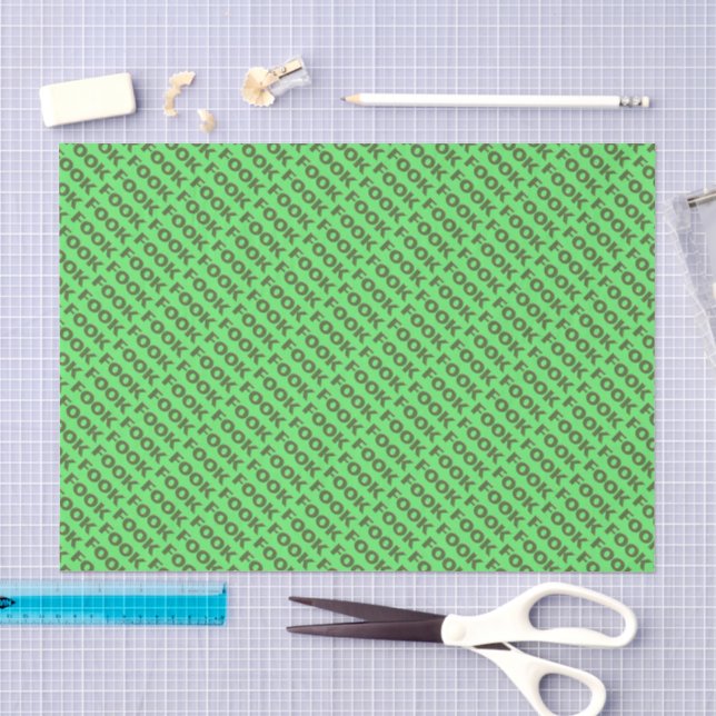 Grünes Papierpapier Seidenpapier (Handwerk)