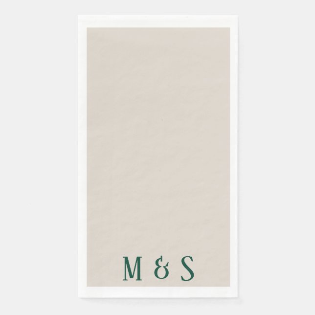 Grünes Party Serviette (Vorderseite)