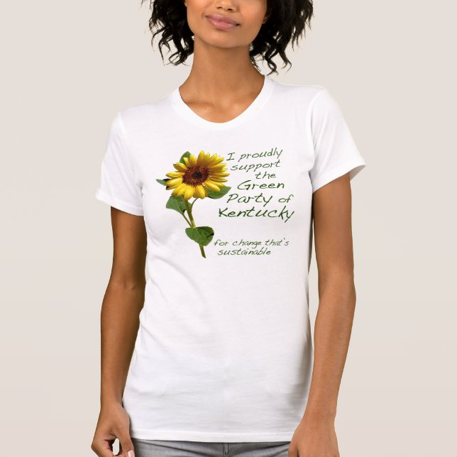 Grünes Party von Kentucky Tshirt (Vorderseite)