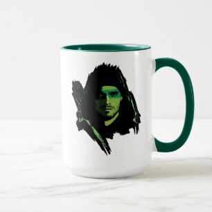 Grünes Pfeil-Grün-stilisierter Ausschnitt des Tasse