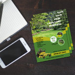 Grünes Pflegegeschäft Flyer<br><div class="desc">Geeignet für den Rasenservice und die Pflegebranche sowie für Geschäftsinhaber. Dieser vollständig anpassbare Flyer ist eine hervorragende Möglichkeit, um Ihr Geschäft mit Rasenservice zu vermarkten und zu bewerben. Mit 1Bizchoice (Rechte vorbehalten).</div>