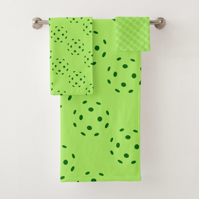 Grünes Pickleball Badhandtuch Set (Insitu)