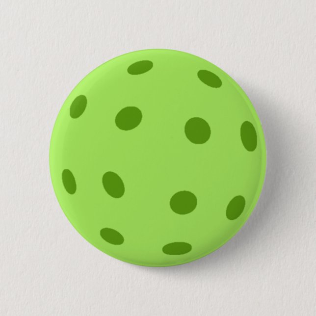 Grünes Pickleball Button (Vorderseite)