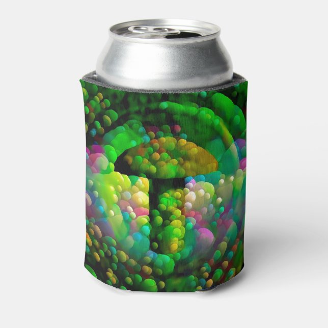 Grünes Pilz Dosenkühler (Kanne Rückseite)