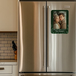 Grünes Pine Tree Happy Magnet