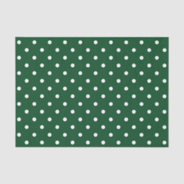 Grünes Polka Dots Tissue Paper Seidenpapier
