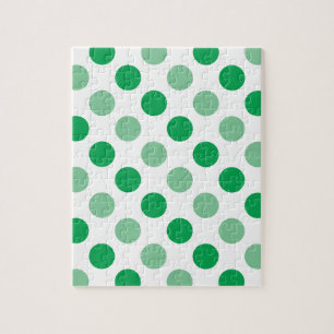 Grünes Polka-Punktmuster