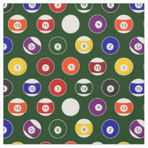 Grünes Pool-Ball-Billard-Muster-kleine Stoff