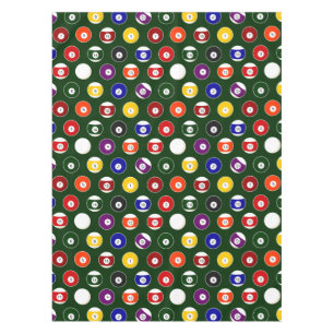 Grünes Pool-Ball-Billard-Muster Tischdecke