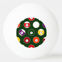 Grünes Pool-Ball-Billard-Muster