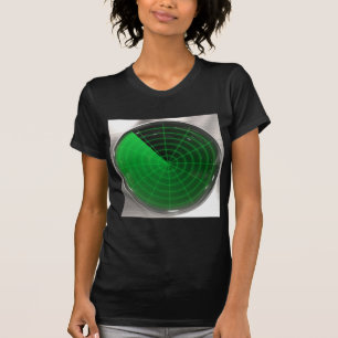 grünes Radarmuster T-Shirt