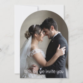Grünes Romantisches Paar Personalisierte Hochzeit Einladung