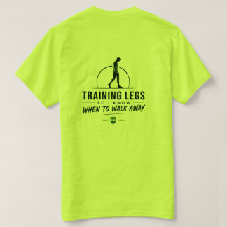 Grünes Rückendruck Gym-Shirt T-Shirt