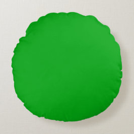Grünes rundes Kissen (16")