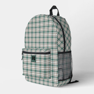 grünes Schachbrettmuster Bedruckter Rucksack
