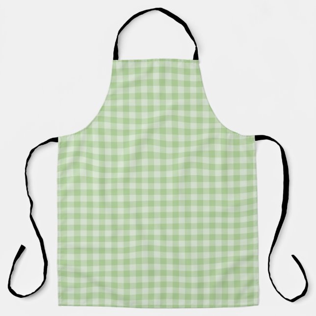Grünes Schachbrettmuster Schürze (Vorderseite)