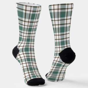 grünes Schachbrettmuster Socken
