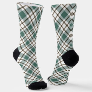 grünes Schachbrettmuster Socken