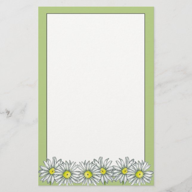 Grünes Schriftpapier von Daisy Blume Lime Briefpapier (Vorderseite)