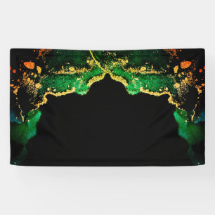 Grünes Schwarzes Gold - künstlerischer Hintergrund Banner