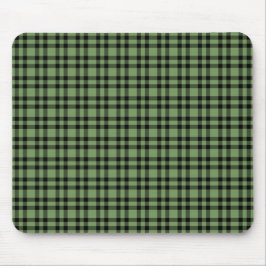 Grünes schwarzes Karomuster Mousepad