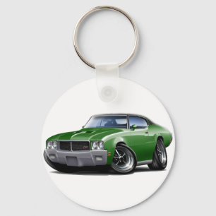 Grünes schwarzes Spitzenauto 1970-72 Buicks GS Schlüsselanhänger