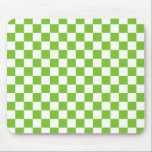 Grünes schwarzes u. weißes kariertes mousepad<br><div class="desc">GrĂĽnes schwarzes u. weiĂźes kariertes</div>