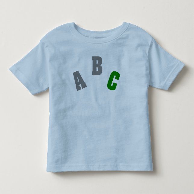 Grünes Shirt ABCs (Vorderseite)