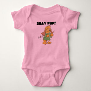 Grünes Shirt-alberne Welpen-T-Shirts und Geschenke Baby Strampler