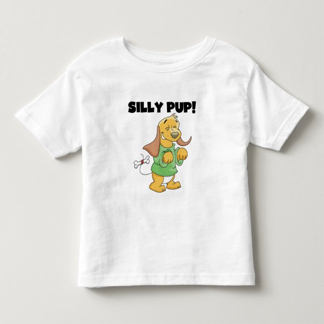 Grünes Shirt-alberne Welpen-T-Shirts und Geschenke Kleinkind T-shirt (Vorderseite)