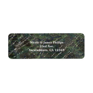 Grünes & Silbernes Armee-Tarn-Sparkling-Elegante P