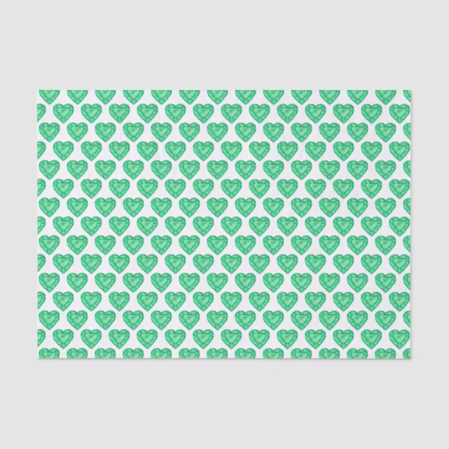Grünes SmaragdAquarellkunst-Seidenpapier Seidenpapier (Vorderseite)