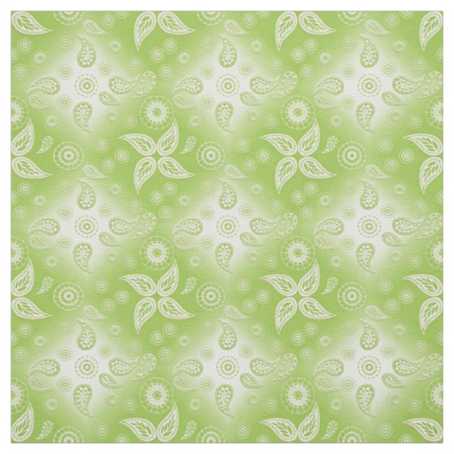Grünes Sommermuster Paisleys Stoff (Muster)