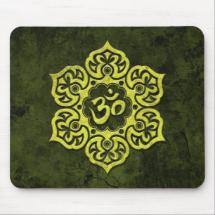 Grünes Steinblumenom Mousepad