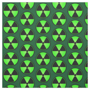 Grünes Strahlungs-Symbol Stoff