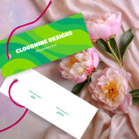 Grünes Streifen-Kleidungsgrößen-Preisschildkarte