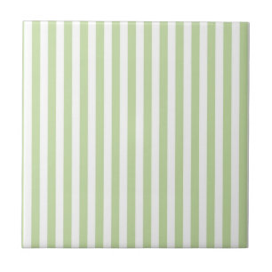 Grünes Streifenmuster Minimal Modern Frühling Somm Fliese