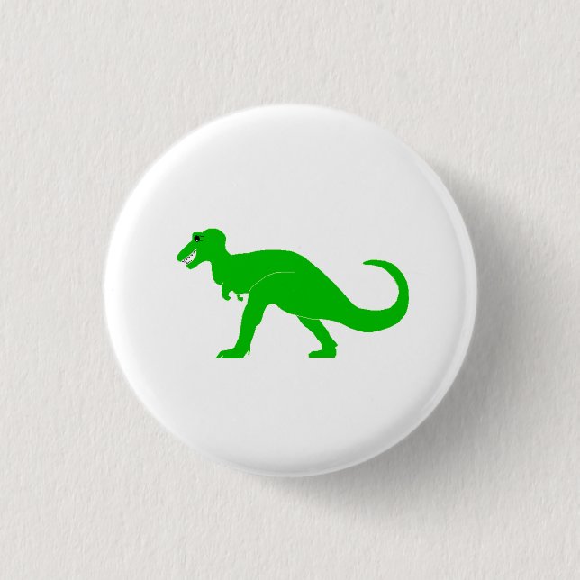Grünes T-Rex Button (Vorderseite)