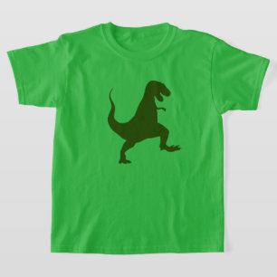 Grünes T-Rex-Dinosaurier-Kinder-T-Shirt T-Shirt