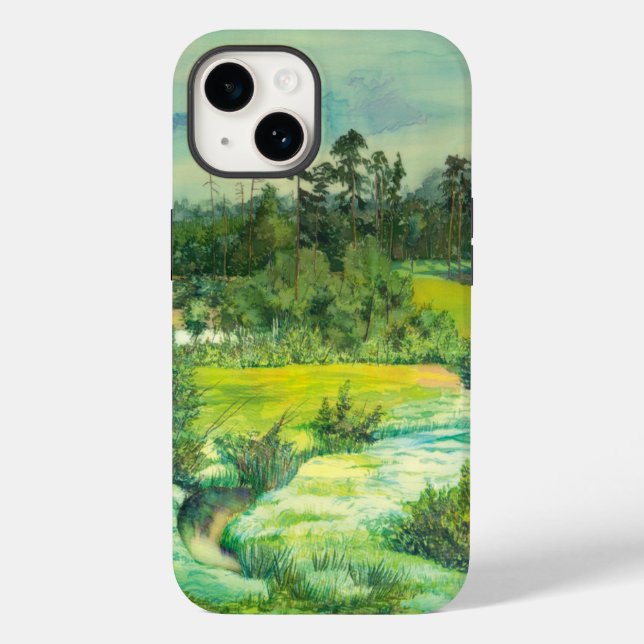 grünes Tal Case-Mate iPhone 14 Hülle (Rückseite)