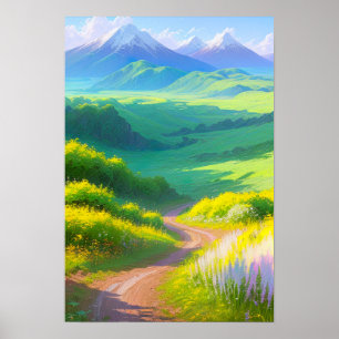 Grünes Tal der Wunder Poster