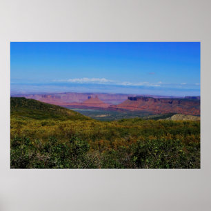 Grünes Tal in der Utah-Wüste Poster