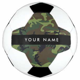Grünes Tarnmuster, Ihr Name, Personalisieren Fußball